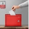 Adiroffice Wall Mountable Medium Size Steel Multi-Purpose Suggestion Drop Box, PK2 ADI631-02-RED-2pk - alternate 6